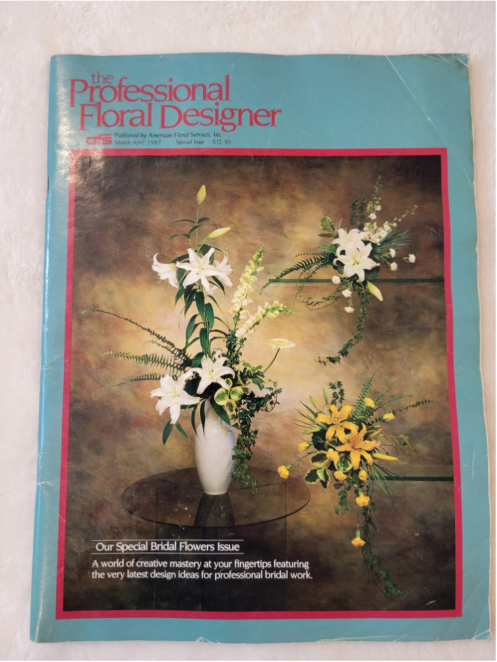 Vintage 1987 AFS The Professional Floral Designer Magazine Bundle Lot of 2 - Picture 7 of 11